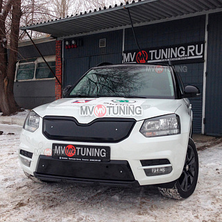 Комплект зимних экранов Skoda Yeti City (2013 - 2018) ТЕКСТУРНЫЙ ПЛАСТИК