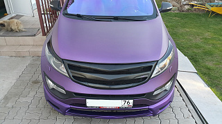 Накладка переднего бампера JSW Style KIA Sportage (2010-2016)