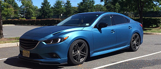 Реснички на фары var №2 фигурные Mazda 6 / Atenza GJ (2012 - 2018) + УСТАНОВОЧНЫЙ КОМПЛЕКТ