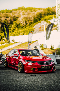 Капот пластиковый var №3 "Agressive Air " Honda Accord 8(VIII) / Acura TSX (CU/CW) (2008-2013)