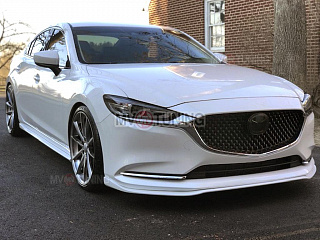 Комплект сплиттеров(передний и боковые-сплиттеры (пороги) Mazda 6 / Atenza GJ (2018 - 2023)