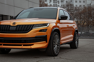 Расширители арок для Skoda Kodiaq (2016-2024) Черный глянец + установочный комплект.