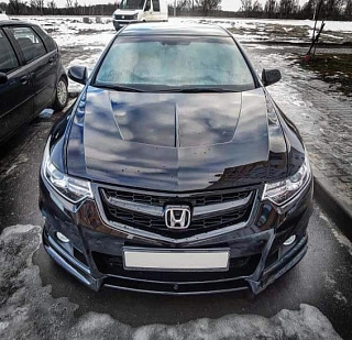 Решетка радиатора "Modulo Style" var №5 Honda Accord 8 (VIII) / Acura TSX(CU/CW) (2008-2010) + УСТАНОВОЧНЫЙ КОМПЛЕКТ