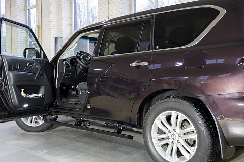 Электрические Пороги ATS для Nissan Patrol  VI (2010-2024)  Под заказ