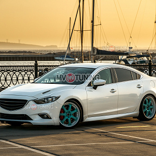 Комплект обвеса SkyActiv для Mazda 6 / Atenza GJ (2012 - 2018) Клыки пер + зад, пороги, сплиттер