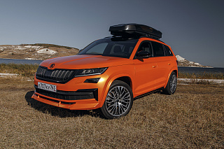Расширители арок для Skoda Kodiaq (2016-2024) Черный глянец + установочный комплект.