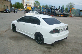 Спойлер лип Honda Civic 4D (2006-2012) + УСТАНОВОЧНЫЙ КОМПЛЕКТ