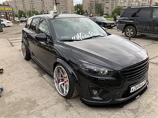 BLACK TEXTURED. Расширители колесных арок для Mazda CX-5 (крашенная в текстуру) (2011-2016)